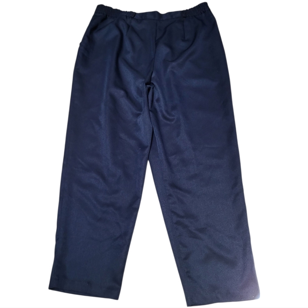 Dress Barn Blue Trousers with Relaxed Fit - Size 18 - Picture 2 of 4